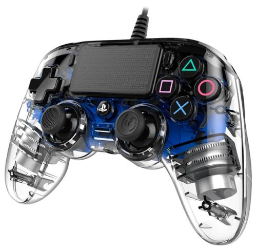 [PS4] Drátový Ovladač Nacon Compact - LED modrá (nový)