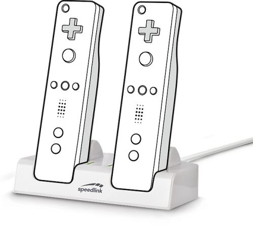 [Nintendo Wii] Nabíjecí stanice Speedlink JAZZ - bílá
