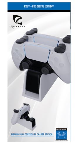 [PS5] Nabíjecí Stanice Pro PS5 Dualsense Ovladače - Piranha (Nová)