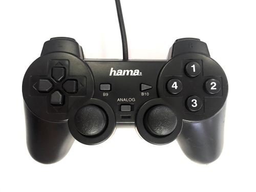 [PC] Drátový Ovladač Hama Black Force - černý (estetická vada)