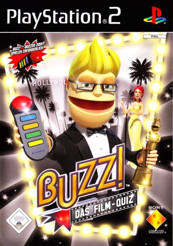 PS2 Buzz! - Filmový Kvíz (hra + drátové ovladače)