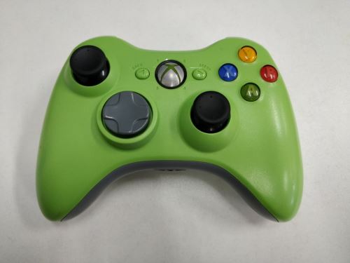 [Xbox 360] Bezdrátový Ovladač Microsoft - zelený (estetická vada)