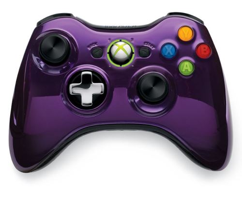 [Xbox 360] Bezdrátový Ovladač Microsoft Chrome - fialový