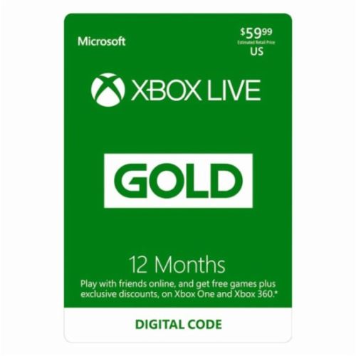Xbox Live Gold Trial Na 12 Měsíců - Hmotný poukaz