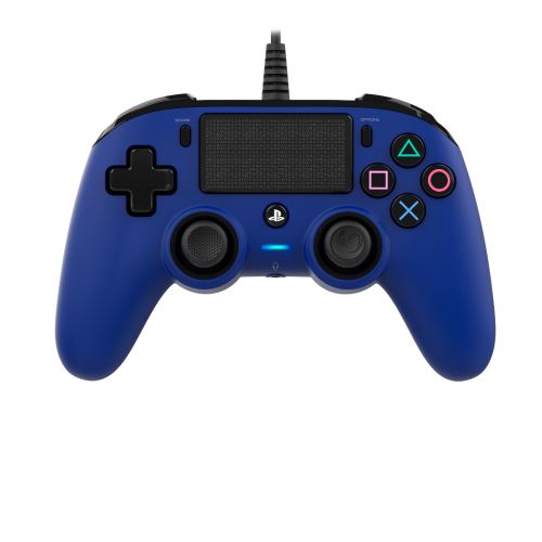 [PS4] Drátový ovladač Nacon Compact - modrý (nový)