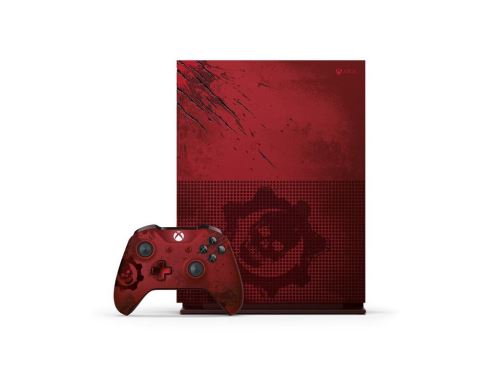 Xbox One S 2TB (Plná verze s DVD mechanikou) edice Gears of War 4 + originální balení a stojan