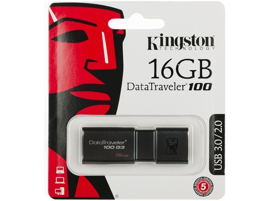 Kingston DataTraveler 100 G3 16GB (DT100G3/16GB) (nová