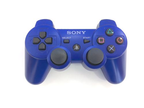 [PS3] Bezdrátový Ovladač Sony Dualshock - modrý (různé estetické vady)