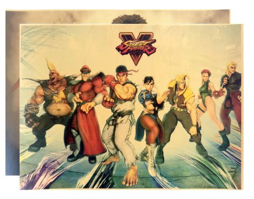 Plakát Street Fighter V - různé motivy (nový)