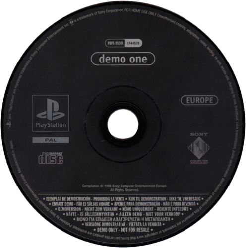 PSX PS1 Demo One EUROPE (PBPX-95008) (bez obalu)