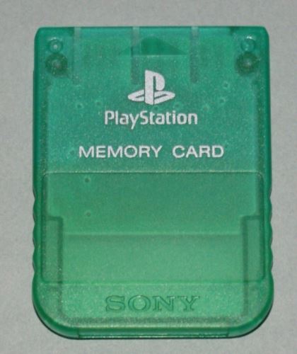 [PS1] Originální Paměťová karta Sony 1MB zelená