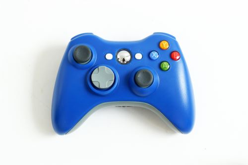 [Xbox 360] Bezdrátový Ovladač - modrý (estetická vada)