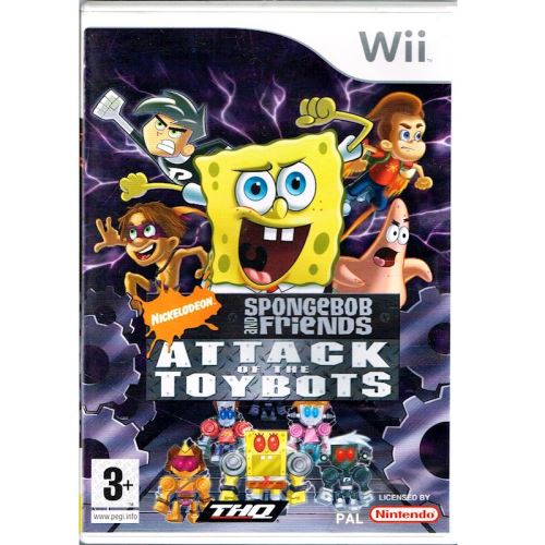 Nintendo Wii Spongebob And Friends: Attack Of The Toybots
