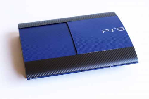 PlayStation 3 500 GB Super Slim - Černomodrý