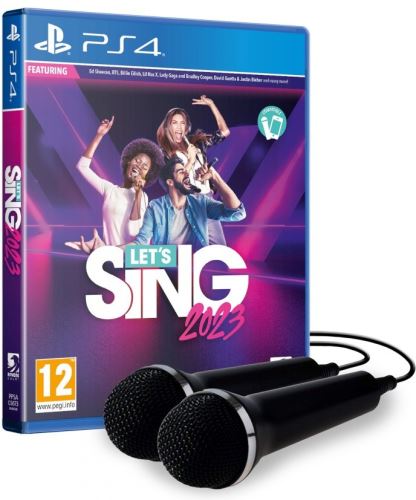 PS4 Let's Sing 2023 + 2 mikrofony - Bundle (nová)