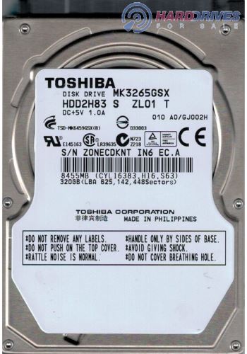 TOSHIBA 320 GB různé druhy