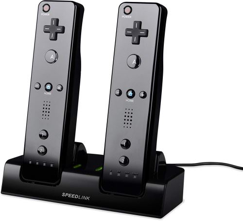 [Nintendo Wii] Nabíjecí stanice Speedlink JAZZ - černá + 2 akumulátory