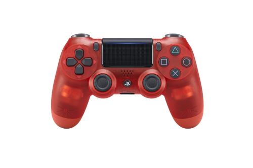[PS4] Dualshock Sony Ovladač - průhledný červený