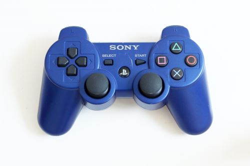 [PS3] Bezdrátový Ovladač Sony Dualshock - tmavě modrý (estetická vada)