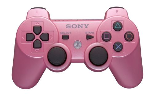 [PS3] Bezdrátový Ovladač Sony Dualshock - růžový