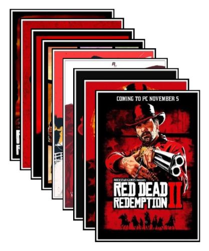 Plakát Red Dead Redemption 2 - různé motivy (nový)