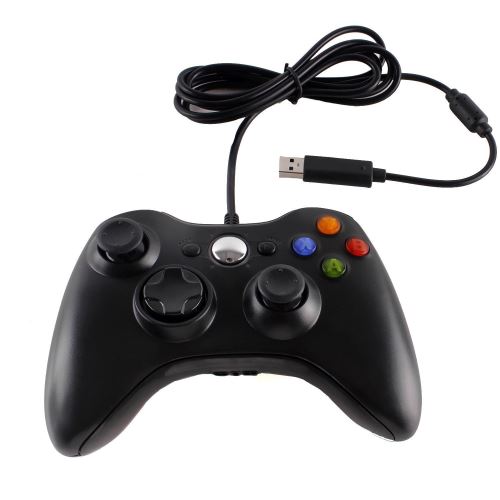 [Xbox 360] Drátový Ovladač - černý (nový)
