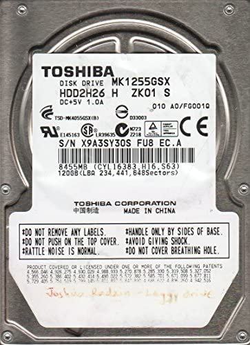 HDD TOSHIBA 2,5" - 120 GB
