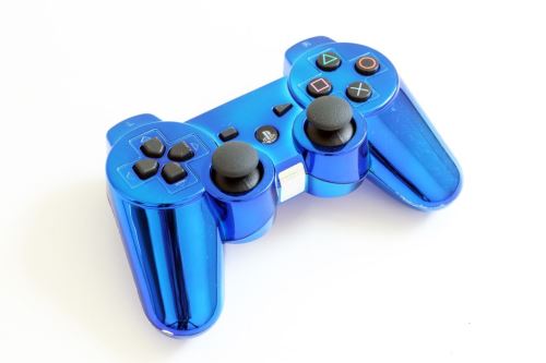 [PS3] Bezdrátový Ovladač Sony Dualshock - modrý lesklý (estetická vada)