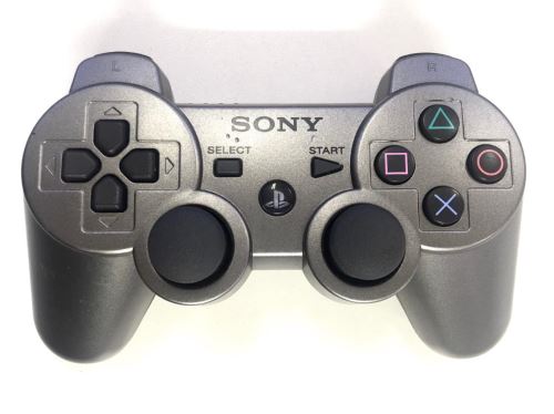 [PS3] Bezdrátový Ovladač Sony Dualshock - tmavě stříbrný (estetická vada)
