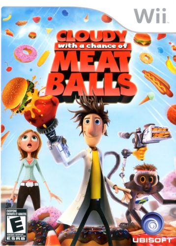Nintendo Wii Zataženo Občas Trakaře, Cloudy With A Chance Of Meatballs