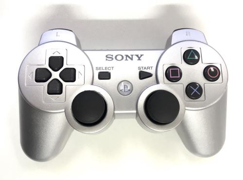 [PS3] Bezdrátový Ovladač Sony Dualshock - stříbrný (estetická vada)