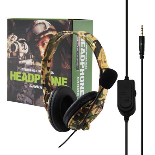 [PS4|PC] High power Bass Gaming Headset - maskáč (nový)