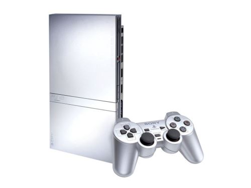 PlayStation 2 Slim Stříbrný