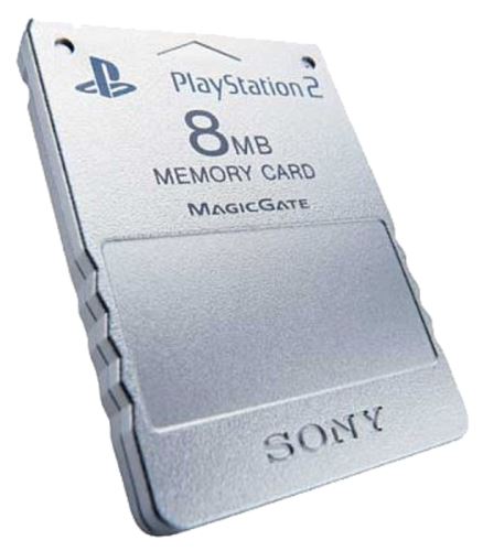 [PS2] Originální paměťová karta Sony 8MB (stříbrná)