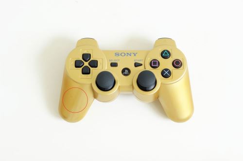 [PS3] Bezdrátový Ovladač Sony Dualshock - zlatý (různé estetické vady)